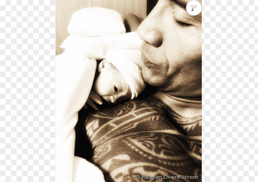 Dwayne Johnson Films Infant Daughter Father Girlfriend Celebrity PNG