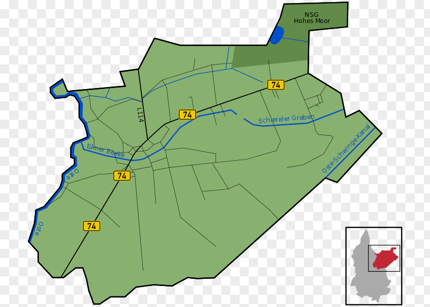 Elm Map Bremervörde Ortsteil Land Lot PNG