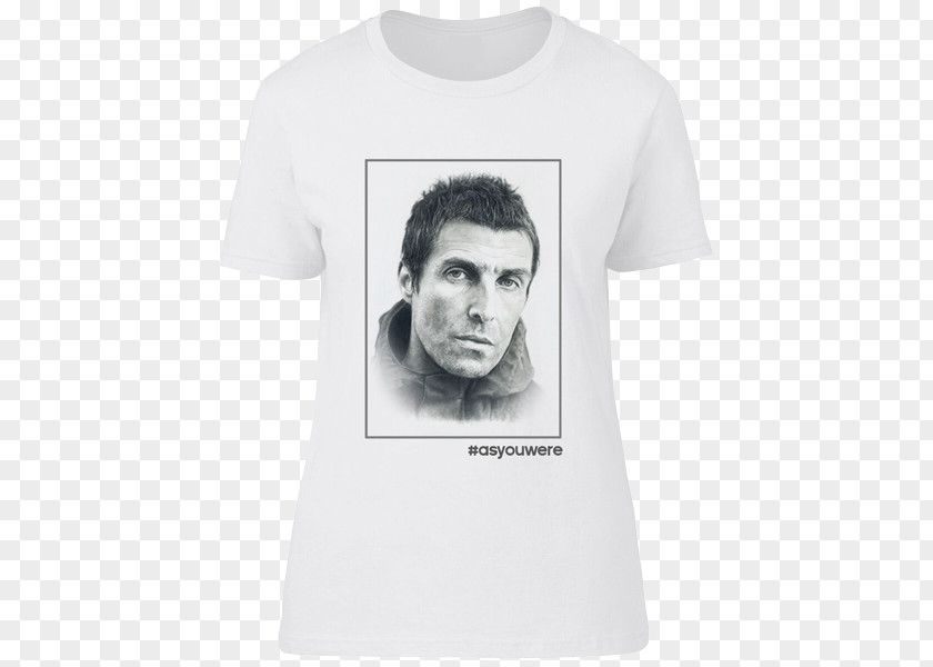 Liam Gallagher T-shirt Sleeve Neck Font PNG