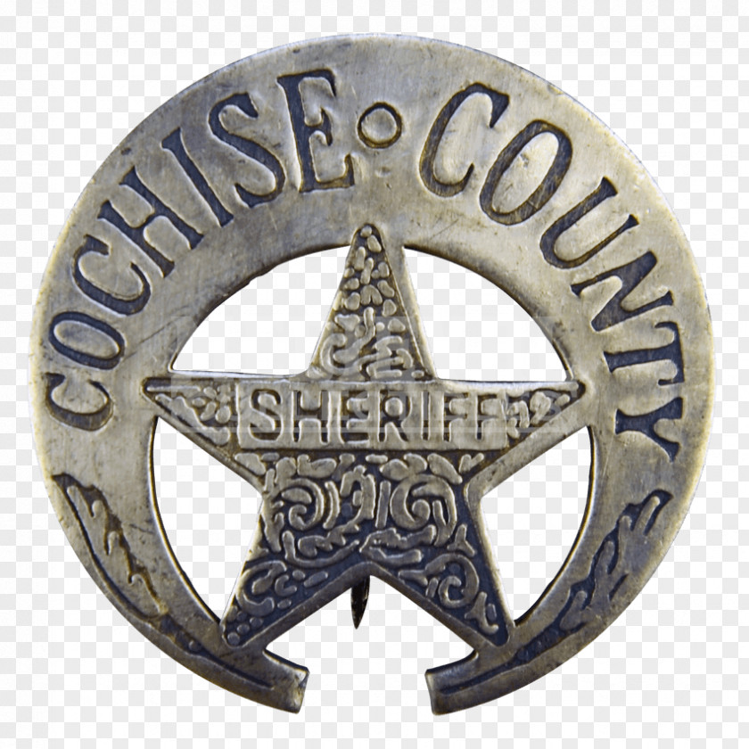 Sheriff Badge Rosco P. Coltrane Cowboy Medal PNG