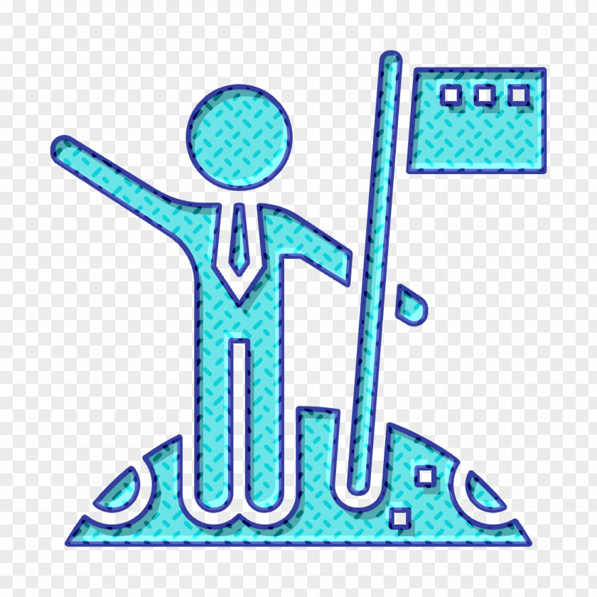 Business Motivation Icon Moon Mission Accomplished PNG