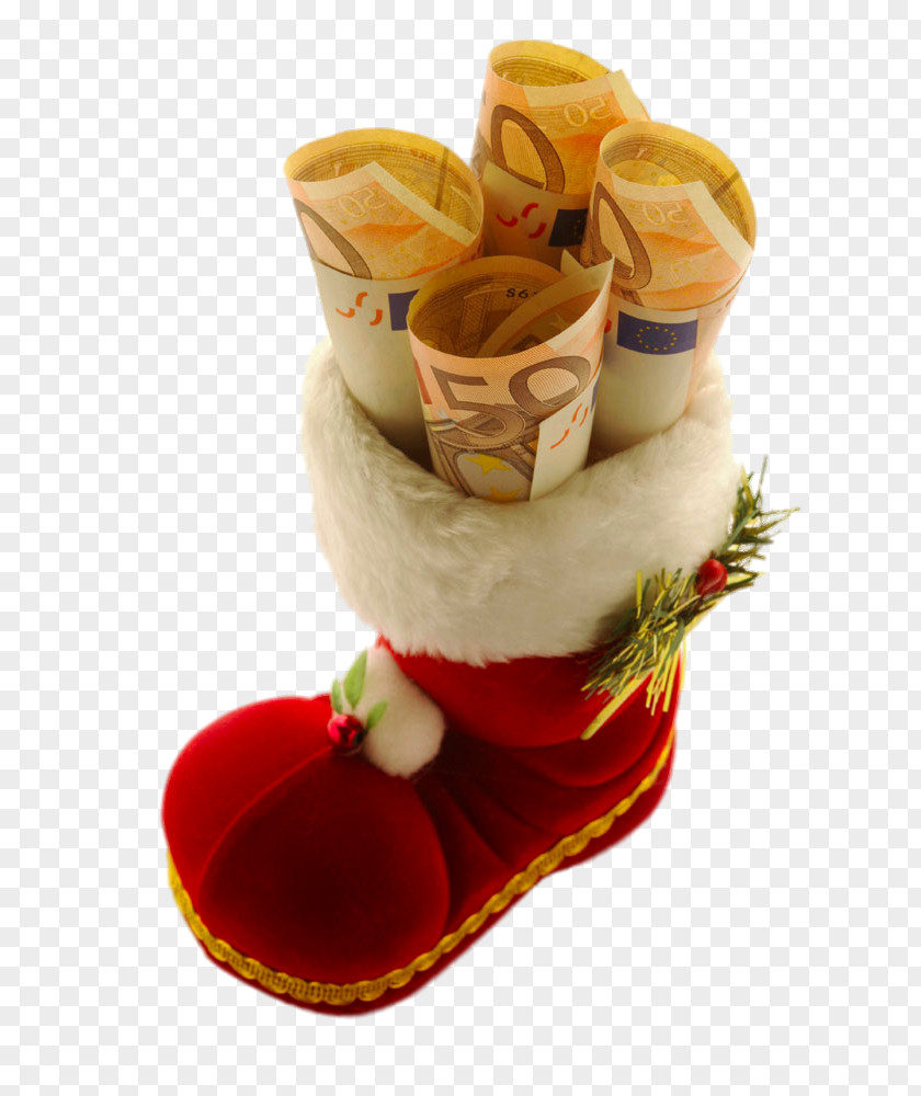 Christmas Boots Coins Shoe Boot PNG