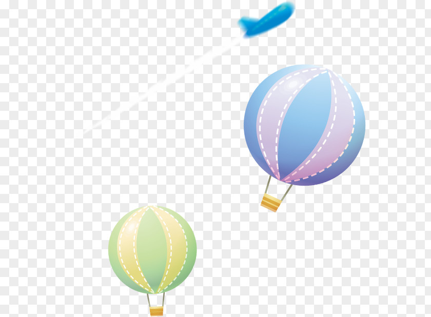 Hot Air Balloon Illustration Airplane PNG