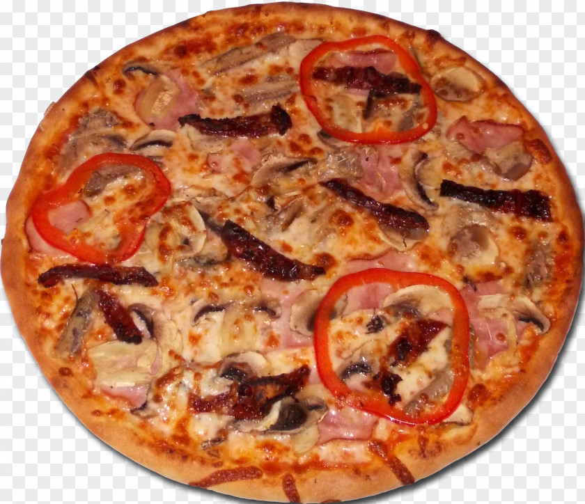 Pizza California-style Sicilian Ham Italian Cuisine PNG