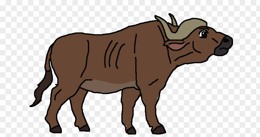African Buffalo Dairy Cattle Water Drawing Clip Art PNG