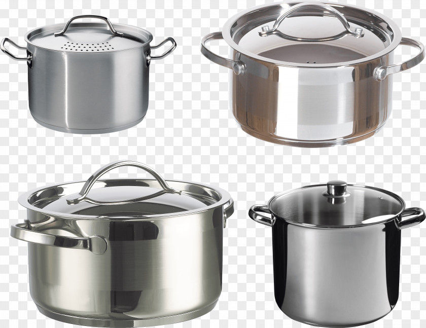 Cooking Pan Image Ragout Frying Kitchen Induction Stainless Steel PNG