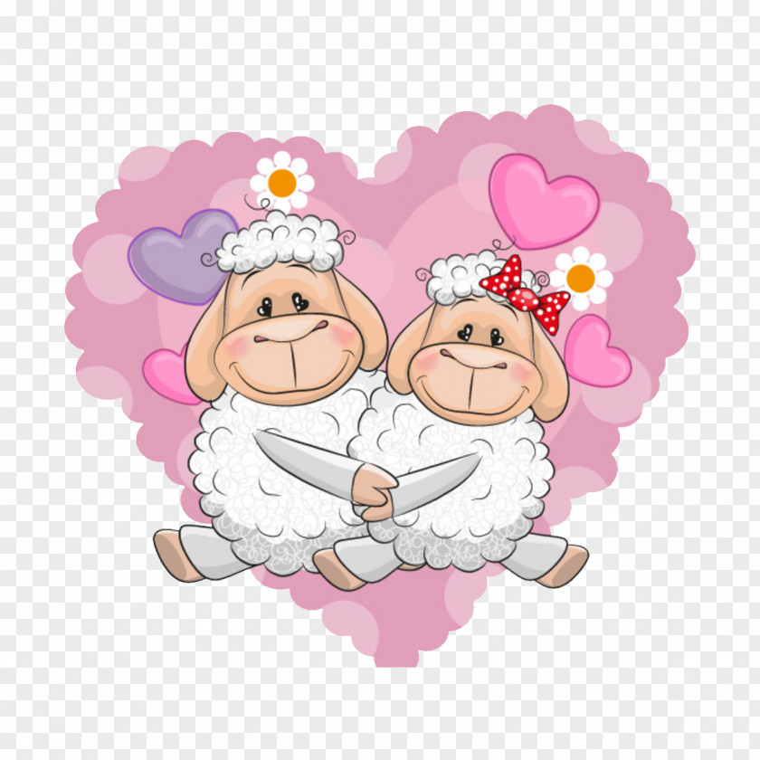 Cute Couple Dog Cartoon Significant Other Illustration PNG