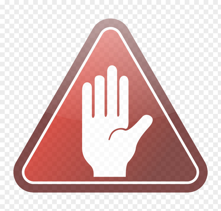 Gesture Traffic Sign Signage Finger Hand Icon PNG
