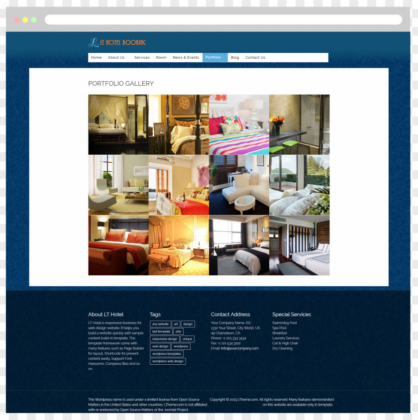 Hotel Booking Responsive Web Design Online Reservations Template System PNG
