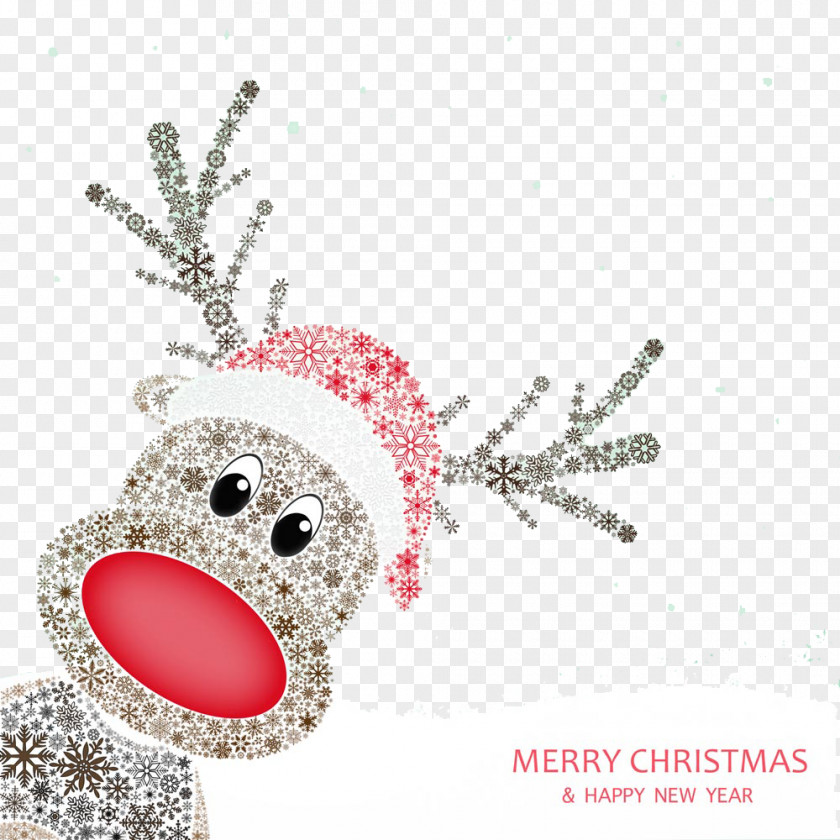 Lovely Snow Spell Deer Buckle Clip Free HD Reindeer Christmas PNG