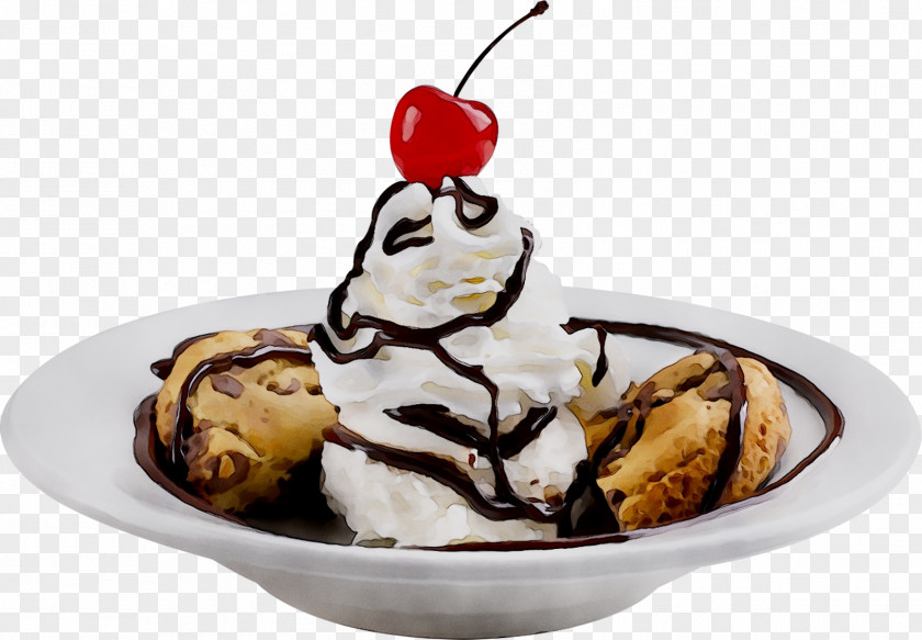 Sundae Chocolate Ice Cream Dame Blanche Syrup PNG