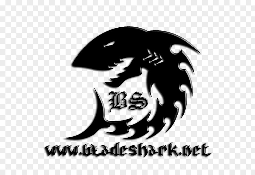 Tribal Shark Logo Brela Mammal Character Font PNG