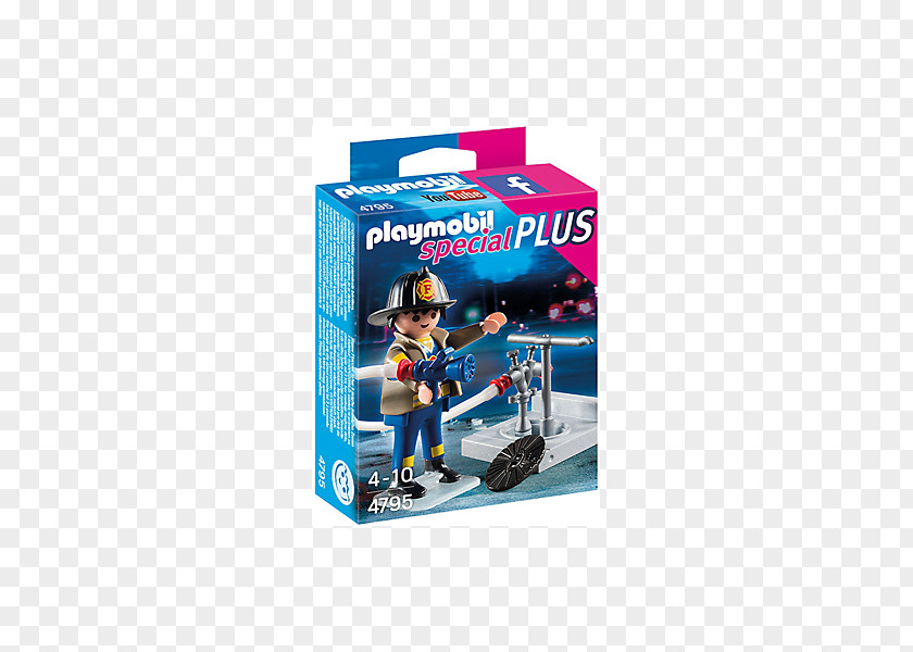 Firefighter Les Pompiers Playmobil Toy Fire Engine PNG