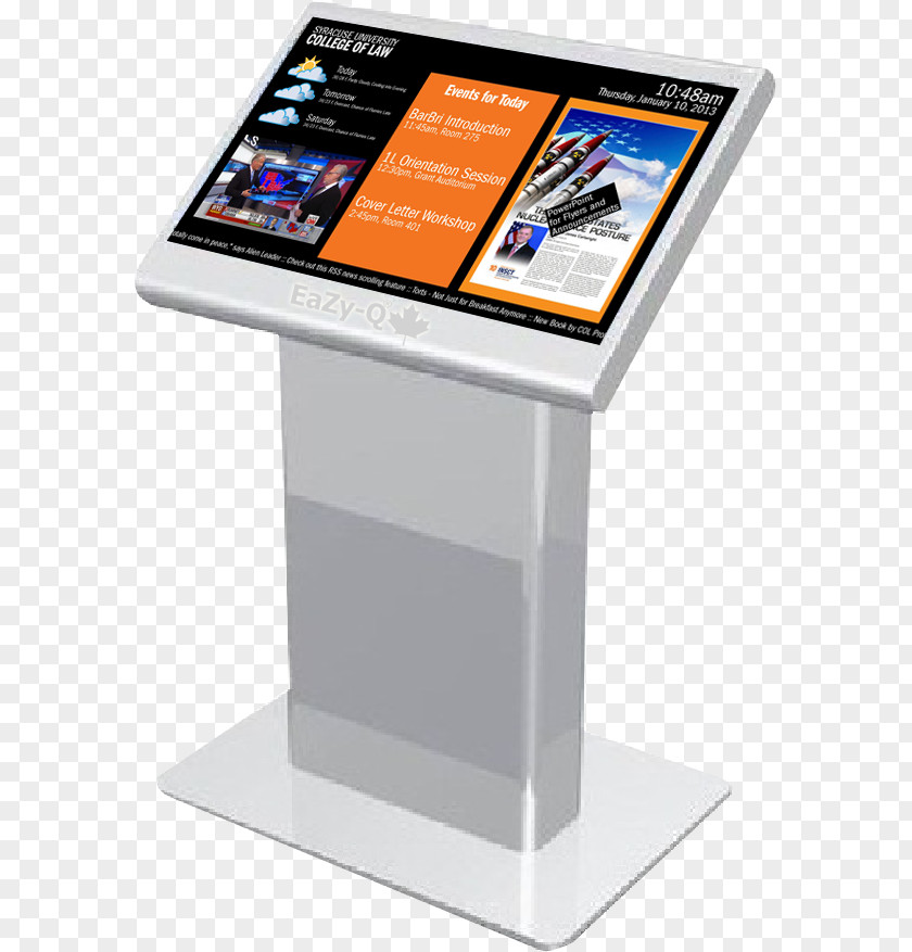 Interactive Kiosks Digital Signs Information Advertising PNG