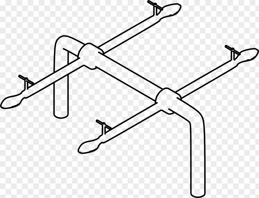 See-saw Line Art PNG