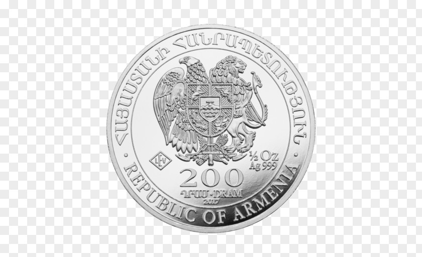Coin Noah's Ark Silver Coins Armenia PNG