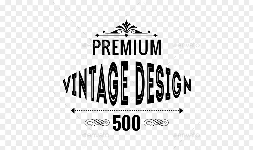 Design Logo Badge Vintage Clothing Font PNG