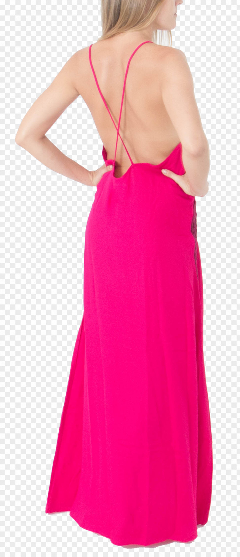 Dress Cocktail Shoulder Satin PNG