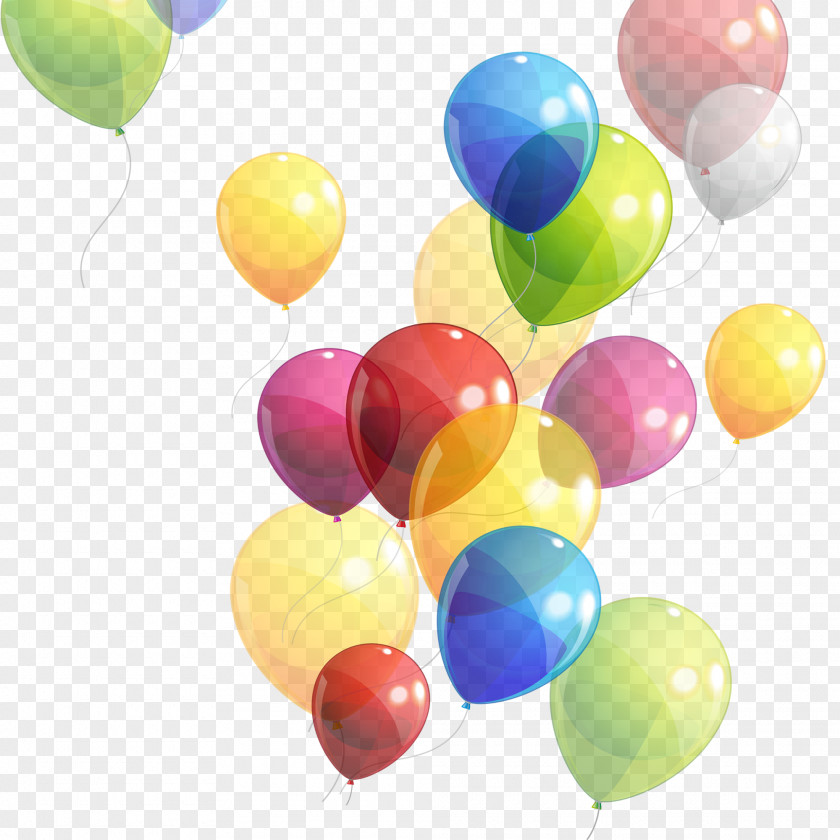 Floating Balloons Balloon Birthday PNG