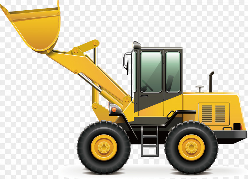 Municipal Use Of Large Excavators To Lift The Effect Map Heavy Equipment Architectural Engineering Excavator Vehicle PNG