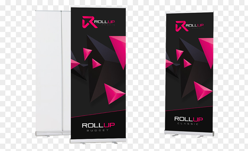 Roll Up Banner Roll-up Web Text Magenta PNG