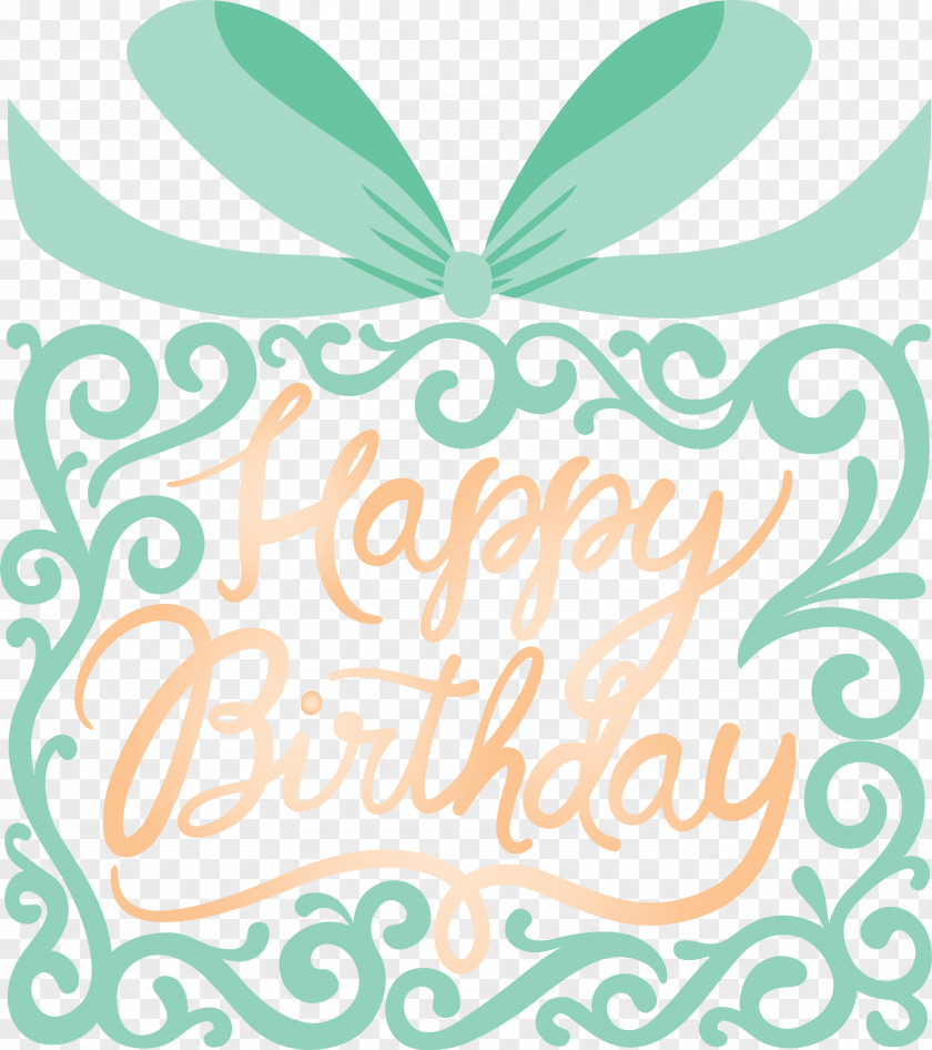 Birthday Calligraphy Happy PNG