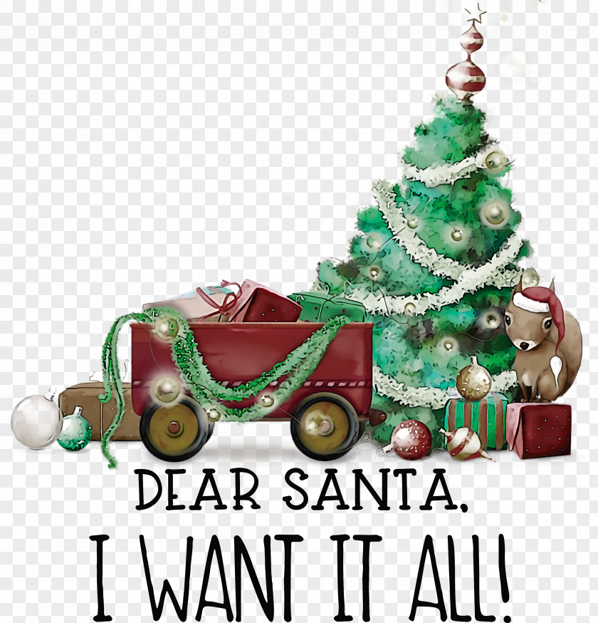 Dear Santa Christmas PNG