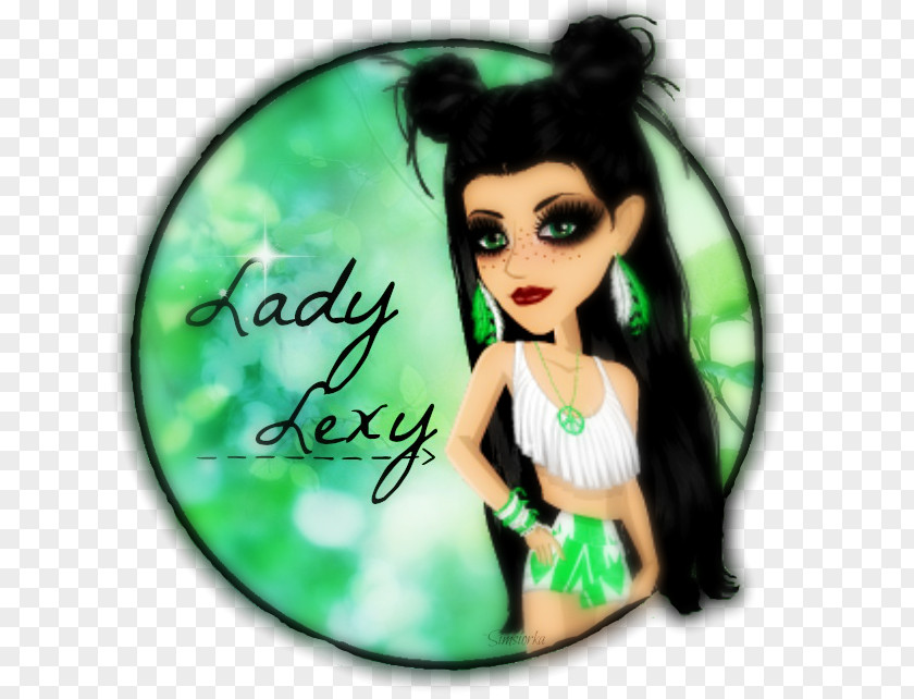 Fairy Green Black Hair PNG