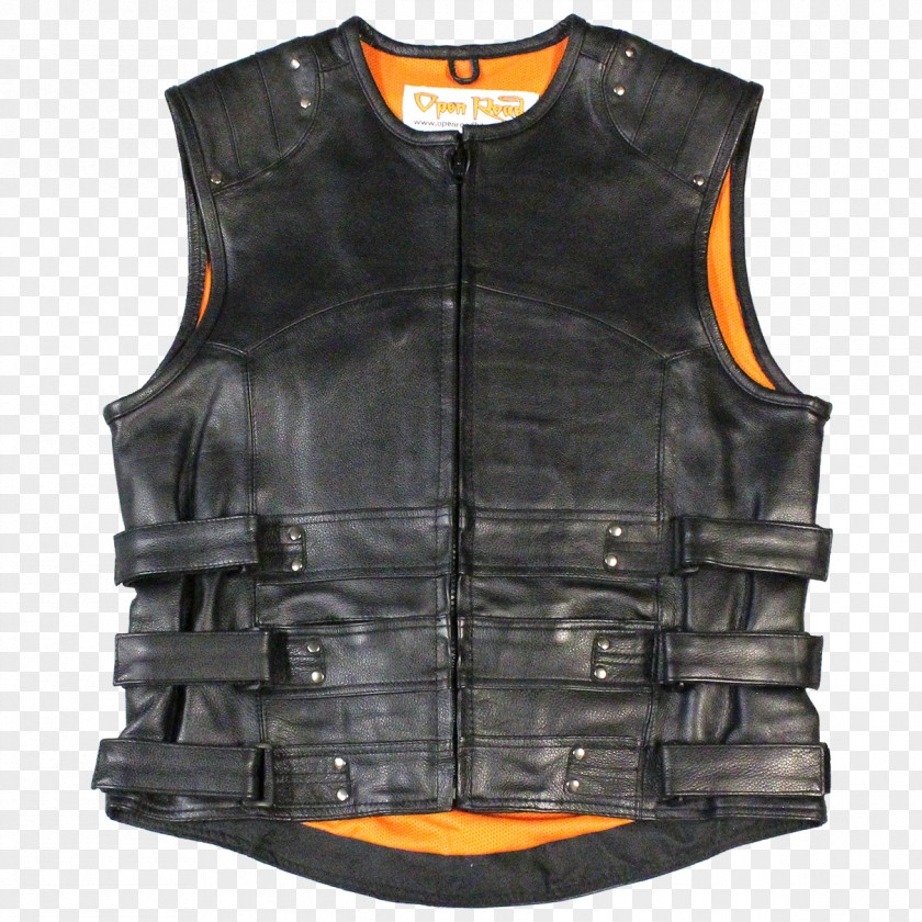 Jacket Gilets Boutique Of Leathers Zipper PNG