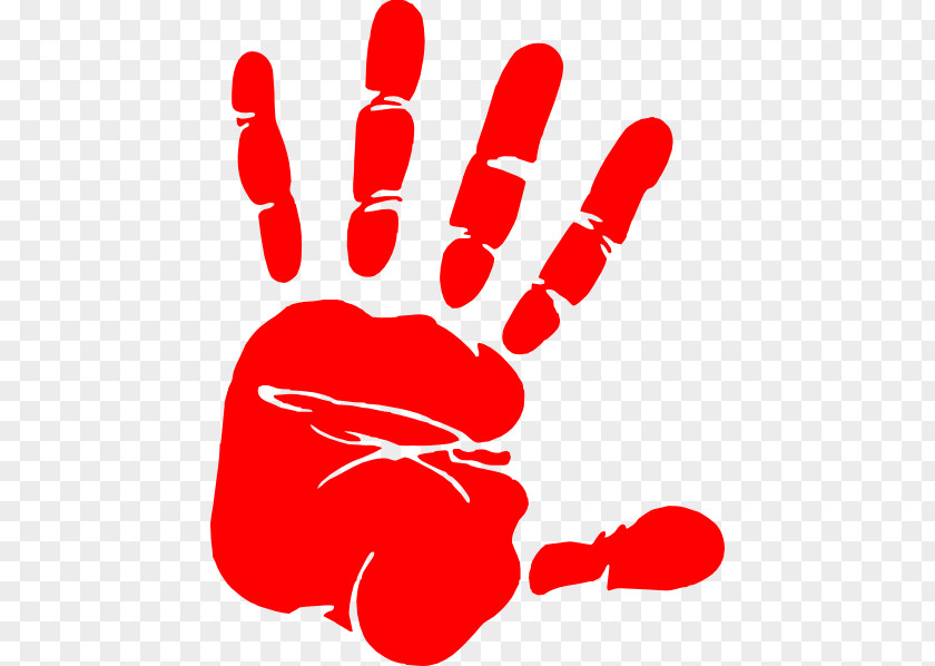 Red Hands Cliparts Watercolor Painting Hand Clip Art PNG