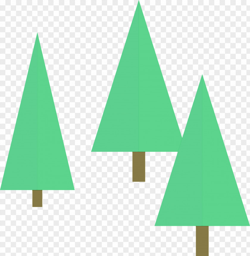 Triangle Green Meter Font Tree PNG