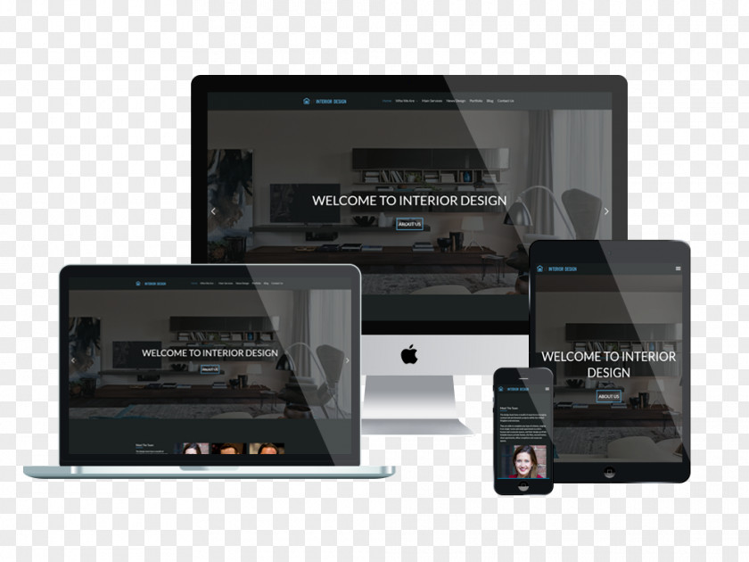Web Design Responsive Template System PNG