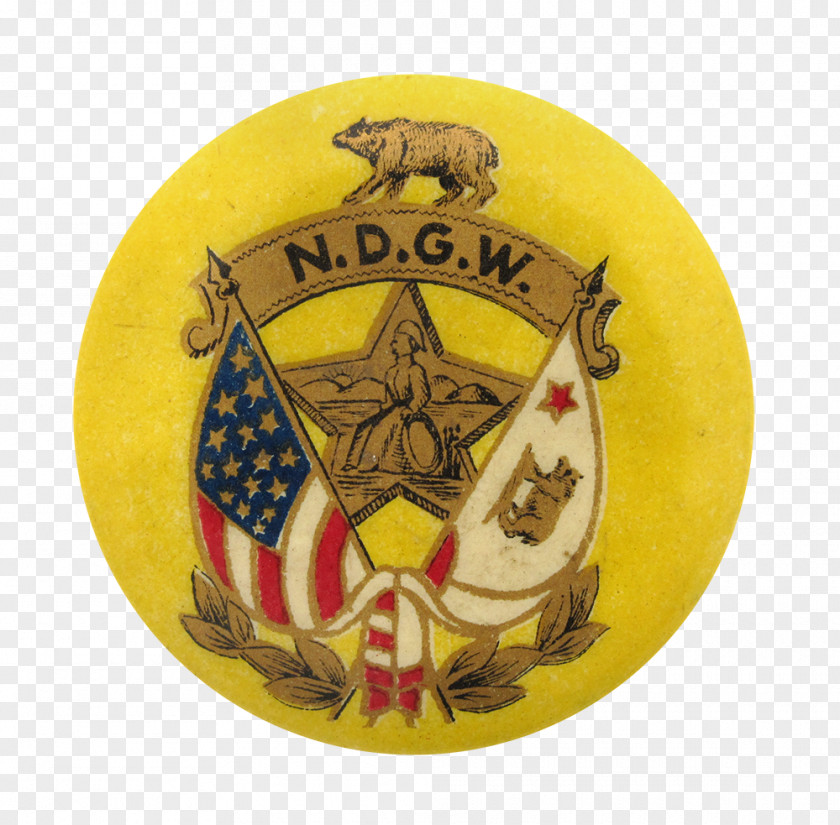 American Flag Button Busy Beaver Native Daughters Of The Golden West Sons California Litchfield Court Bear PNG