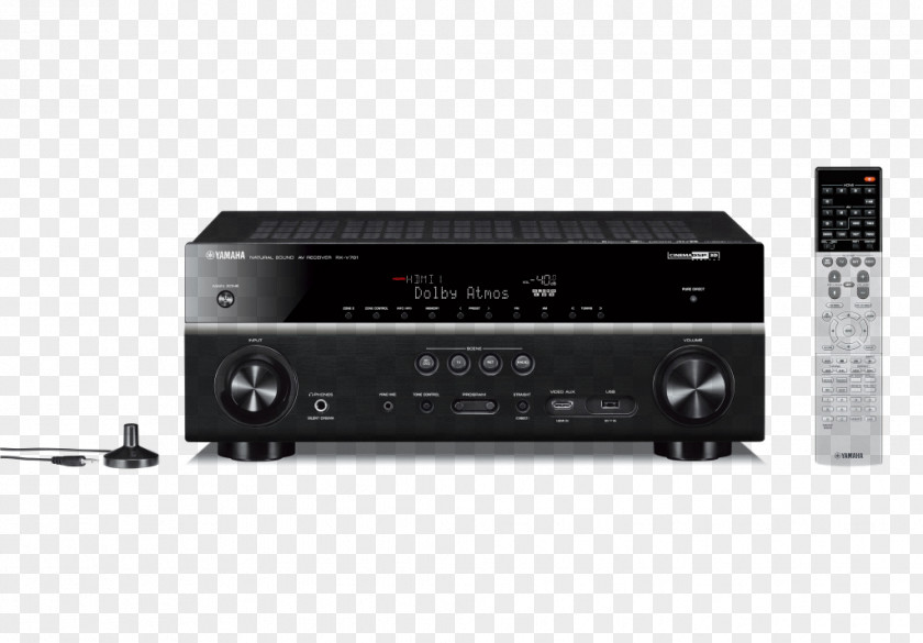 AV Receiver Dolby Atmos Home Theater Systems Laboratories Audio PNG