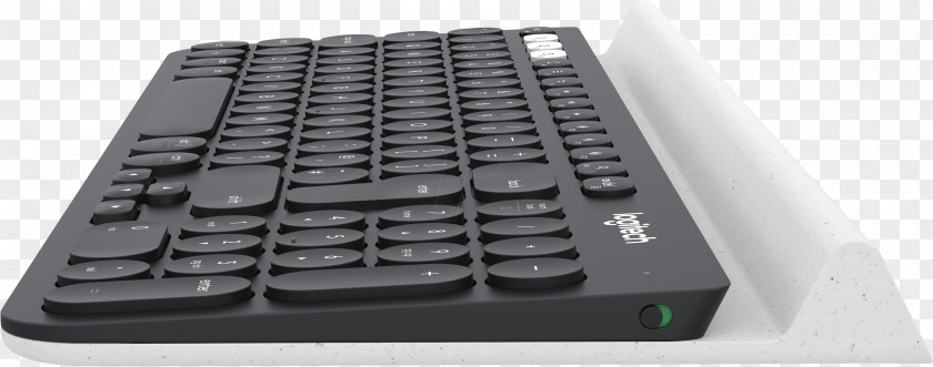 Black And White Keyboard Computer Logitech K780 Multi-Device Multi Device Wireless Handheld Devices PNG