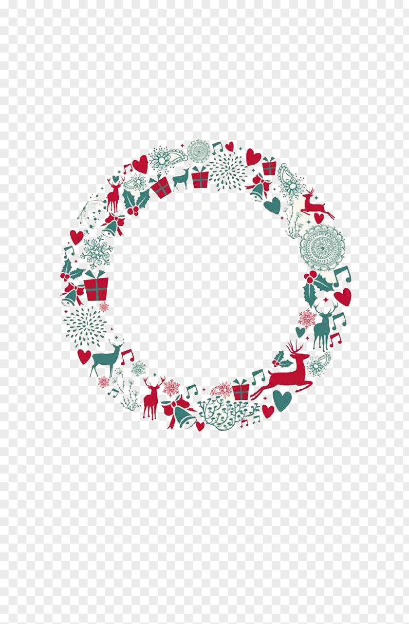 Christmas Wreaths Decoration Circle Illustration PNG