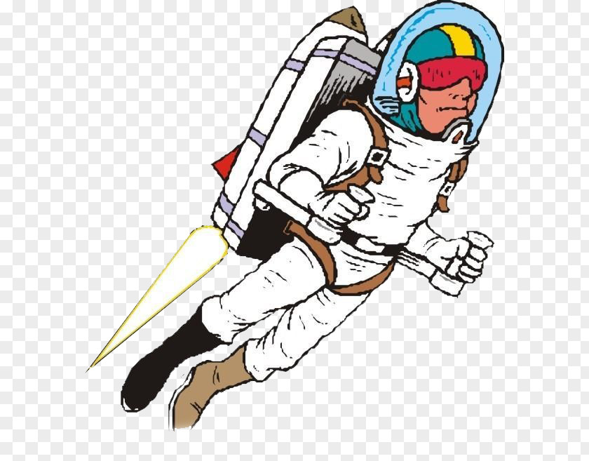 Flying Astronaut Computer File PNG