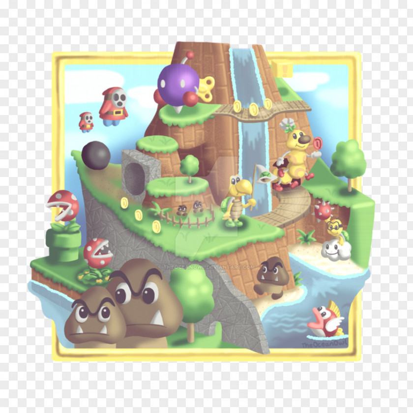 Mario Bros Super 64 Bros. Painting Video Game Big Boo PNG