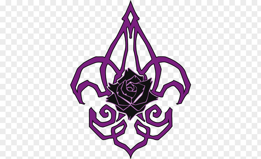 Symbol Black Rose Séance Purple PNG
