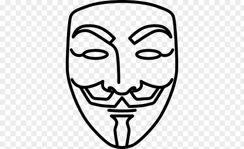 V For Vendetta Guy Fawkes Mask Drawing PNG