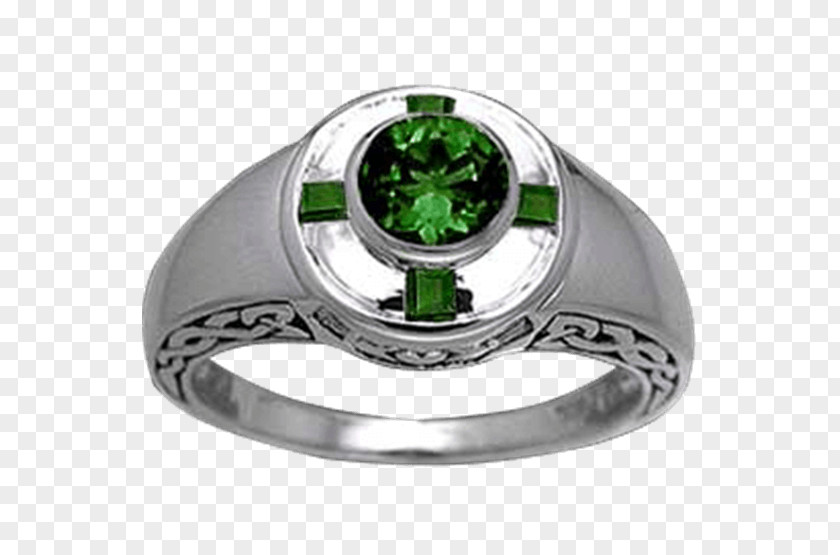 Claddagh Ring Celtic Knot Gemstone Celts Emerald PNG