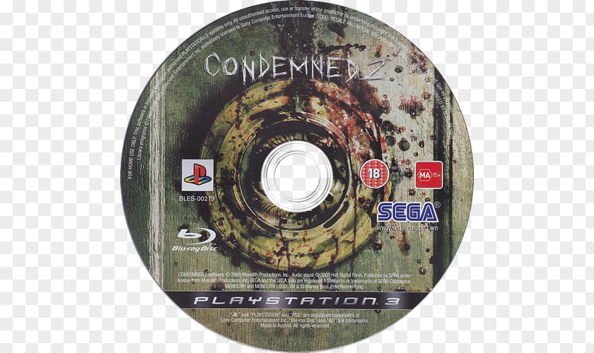 Monolith Productions Condemned 2: Bloodshot Xbox 360 Video Game PlayStation 3 PNG