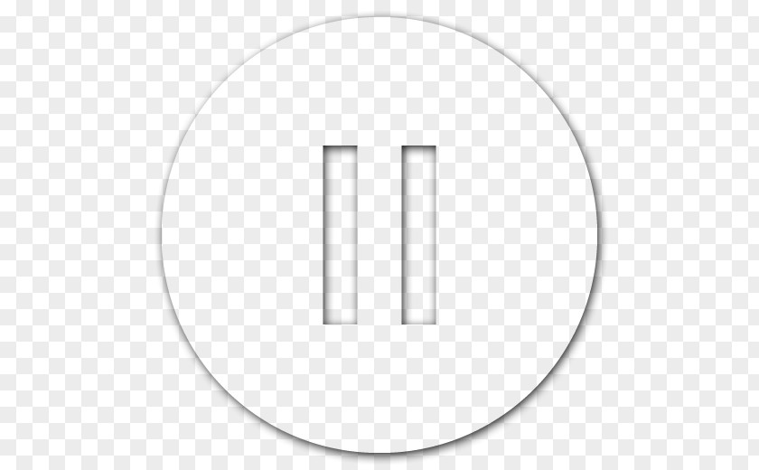 Pause Button HD Circle Area White Angle Point PNG