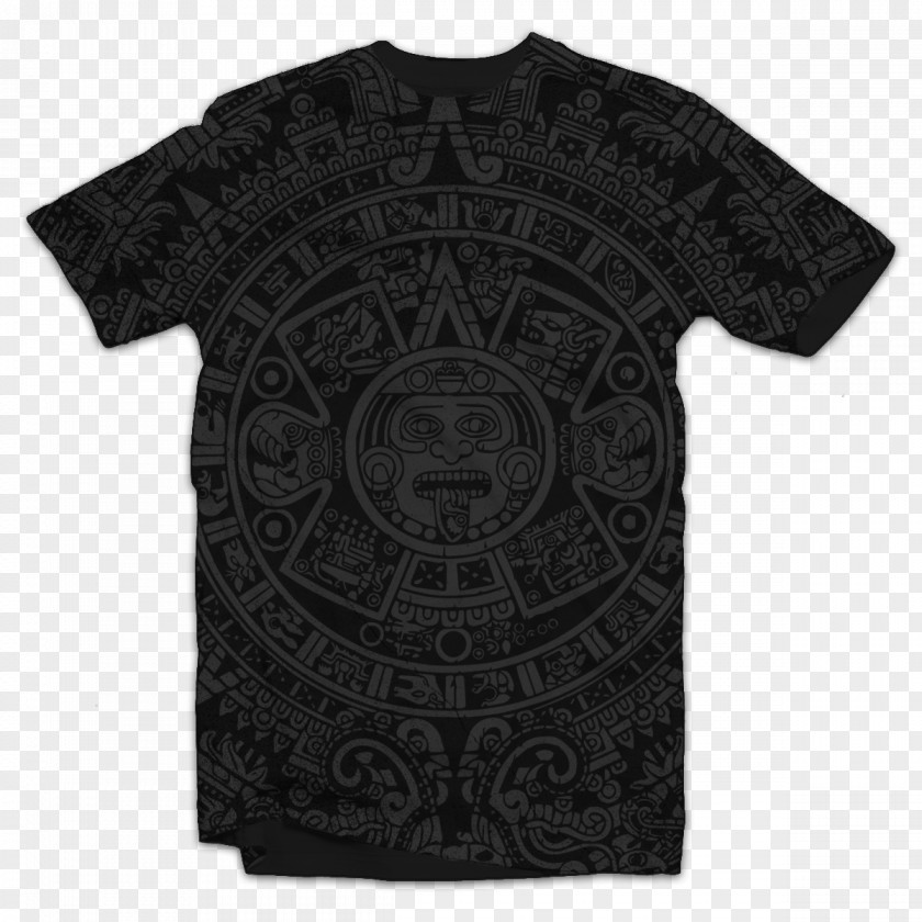 Aztec T-shirt Hoodie Sleeve Top PNG