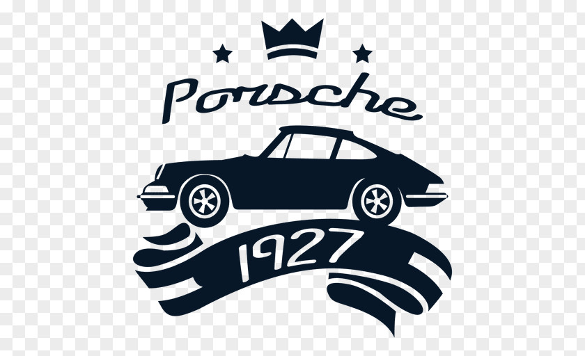 Vintage Label Car Porsche 914 Logo PNG