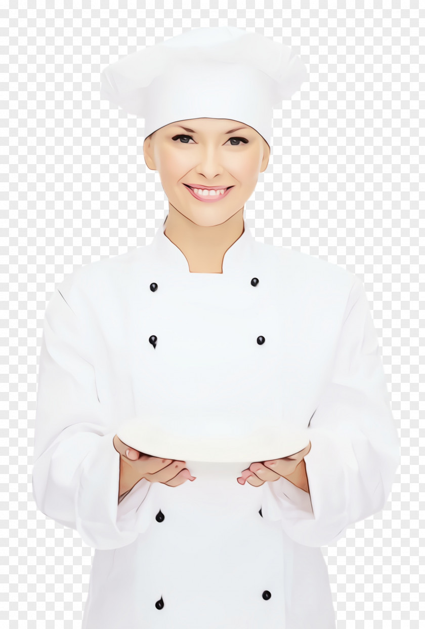 Gesture Sleeve Chef's Uniform Cook White Chef Chief PNG