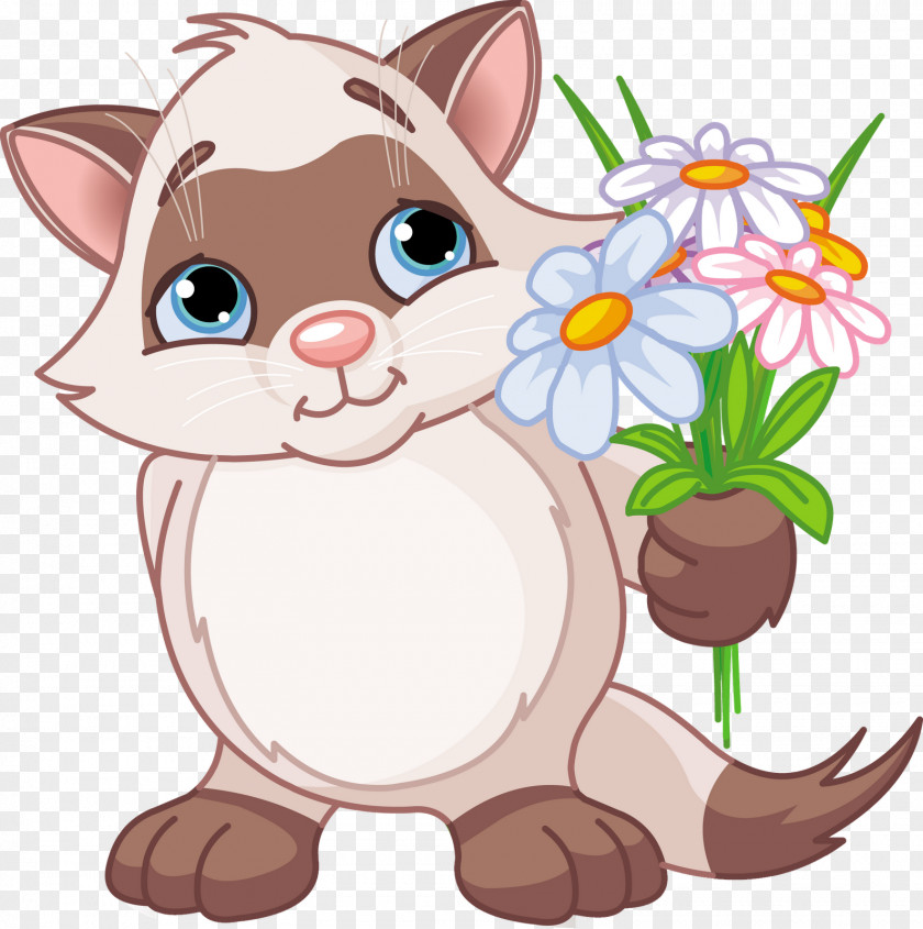 Kitten Siamese Cat Puppy Clip Art PNG