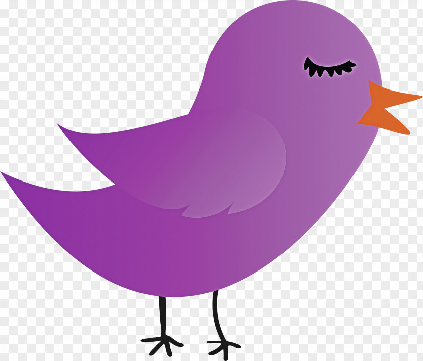 Purple Pink Violet Bird Beak PNG