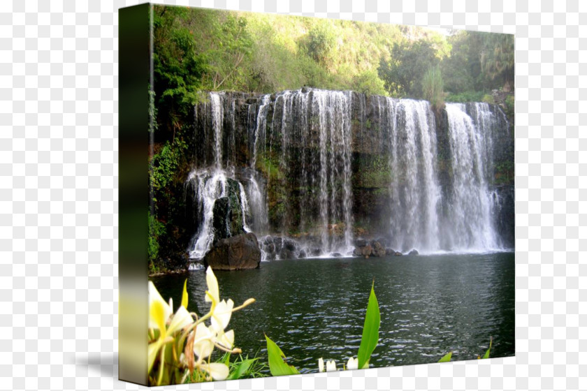Waterfall Scenery Kailua Art Imagekind Watercourse PNG