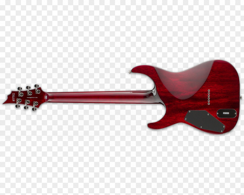 Cherry Pull Down Electric Guitar Bass EMG 81 ESP Guitars PNG